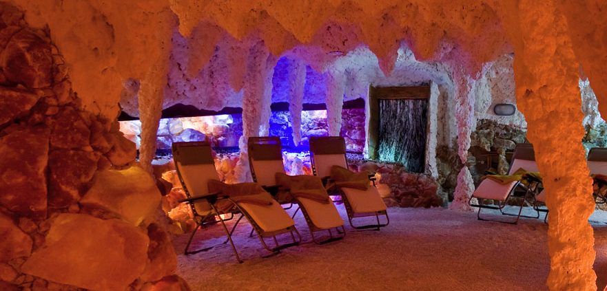 Salt cave with 3 chairs